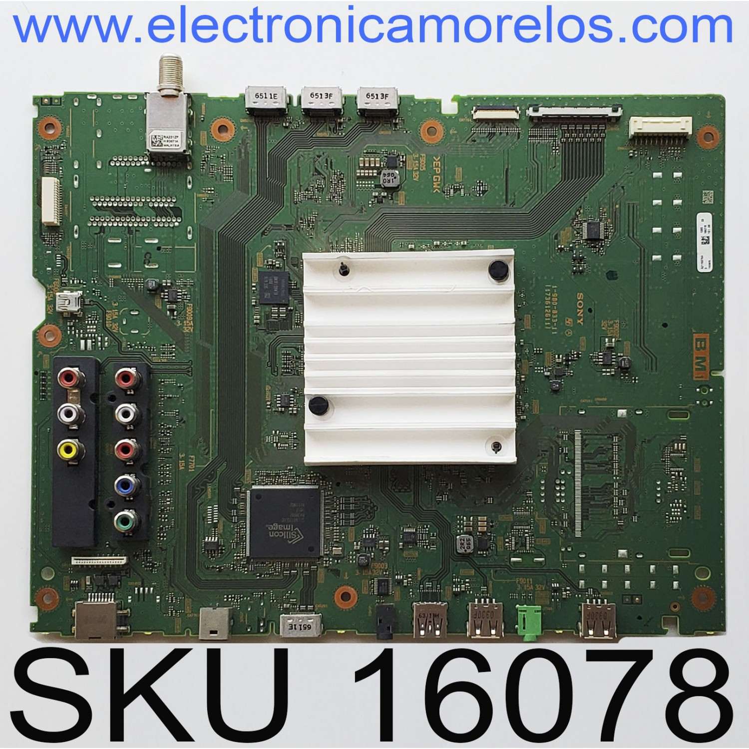 MAIN PARA SMART TV SONY / NUMERO DE PARTE A2115078A / 1-980-833-11 / 173612611 / A-2115-078-A / PANEL YD6S750DTD01 / MODELO XBR-75X940D / XBR75X940D